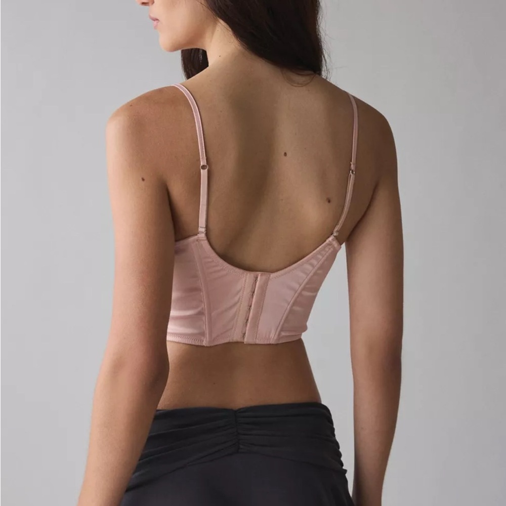 Out From Under Devon Satin Tie-Front Corset